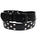 Leather & Steel Fashion Black Ring 100