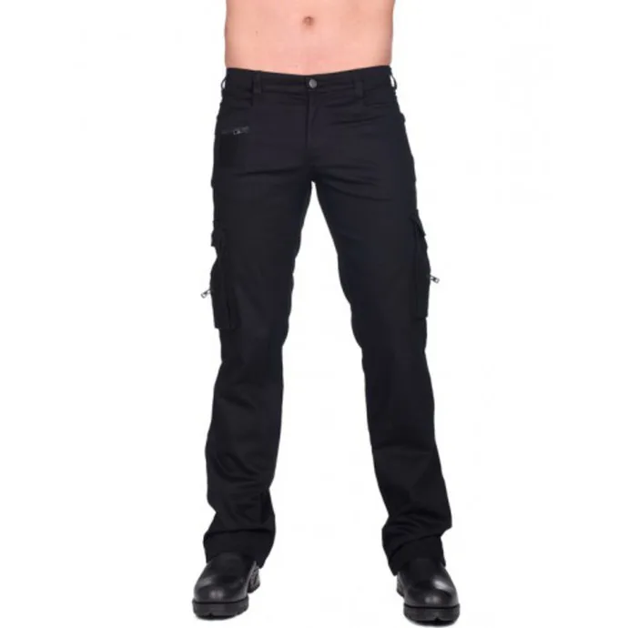 kalhoty gothic BLACK PISTOL Combat Pants Denim 26